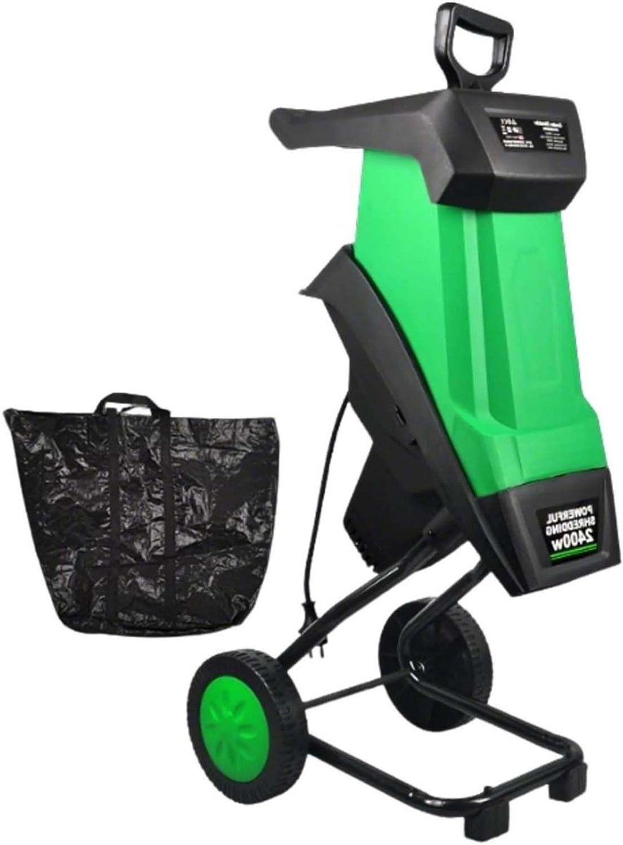 Elektrische Houtversnipperaar - Tuinhakselaar Takkenversnipperaar - Tuinafval Verwerken - Krachtige 2400W Motor - Tot 40mm Diameter - Grijs