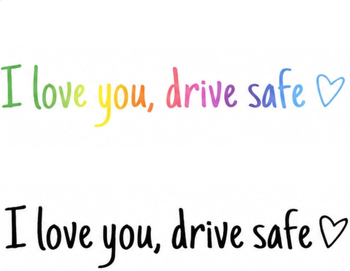 10 Stuks Drive Safe I Love You Auto Stickers, Waterdichte Achteruitkijkspiegel Stickers met Hart Design, PVC Spiegelstickers voor Auto, Laptop, Raam en Cadeau Decoratie