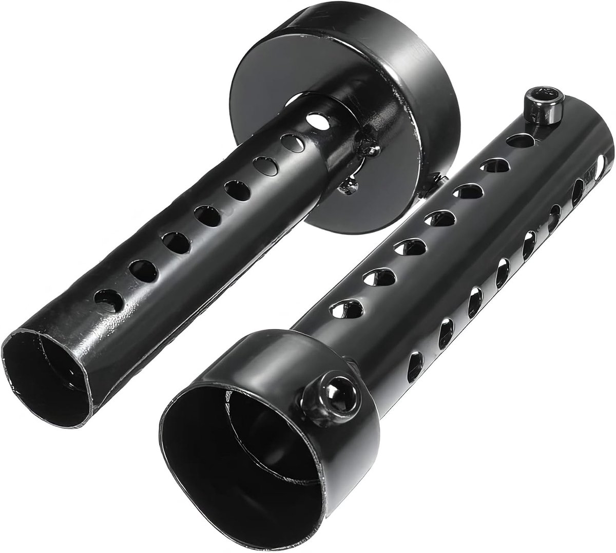 2 stuks motordemper, DB Killer, uitlaatpijpdeflector, uitlaatdemper 35 mm - zwart