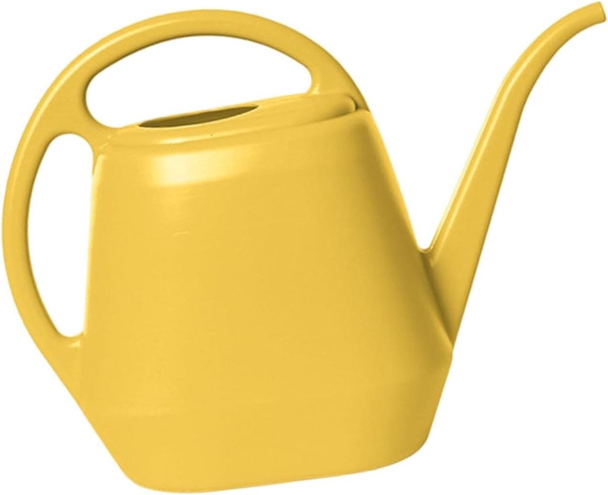 Watervalgieter Lange Tuit - Bloemengieter Tuin - Planten Water Geven - Dubbele Handgreep - 4 Liter - Geel