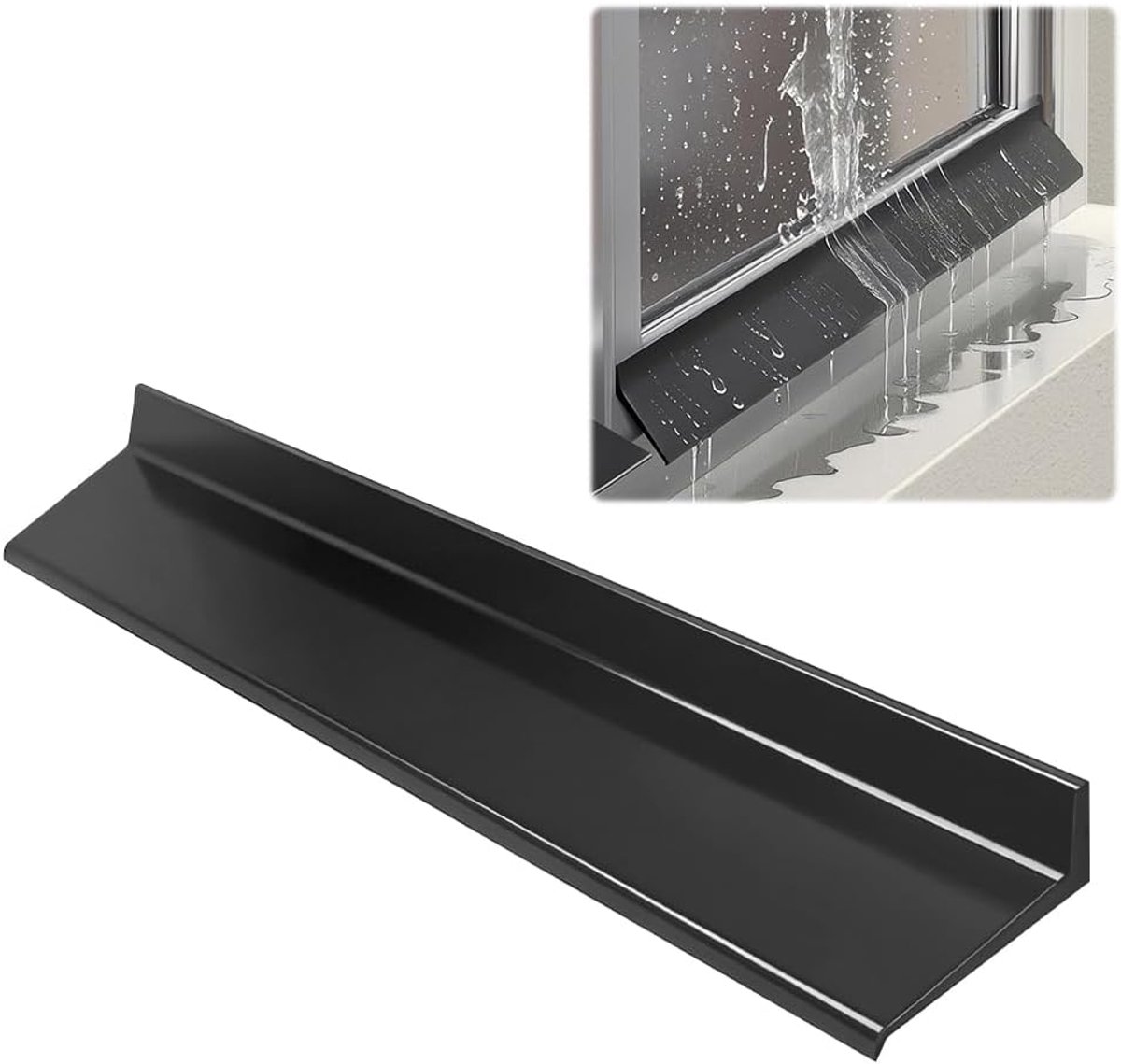 Regenbeschermingsstrip voor ramen en deuren - zelfklevend rubber - waterdicht en uv-bestendig - ShopVlot