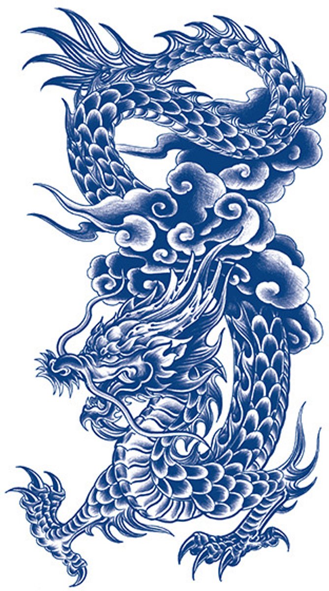 Tijdelijke tattoo Cloudpiercer Dragon 2 weken
