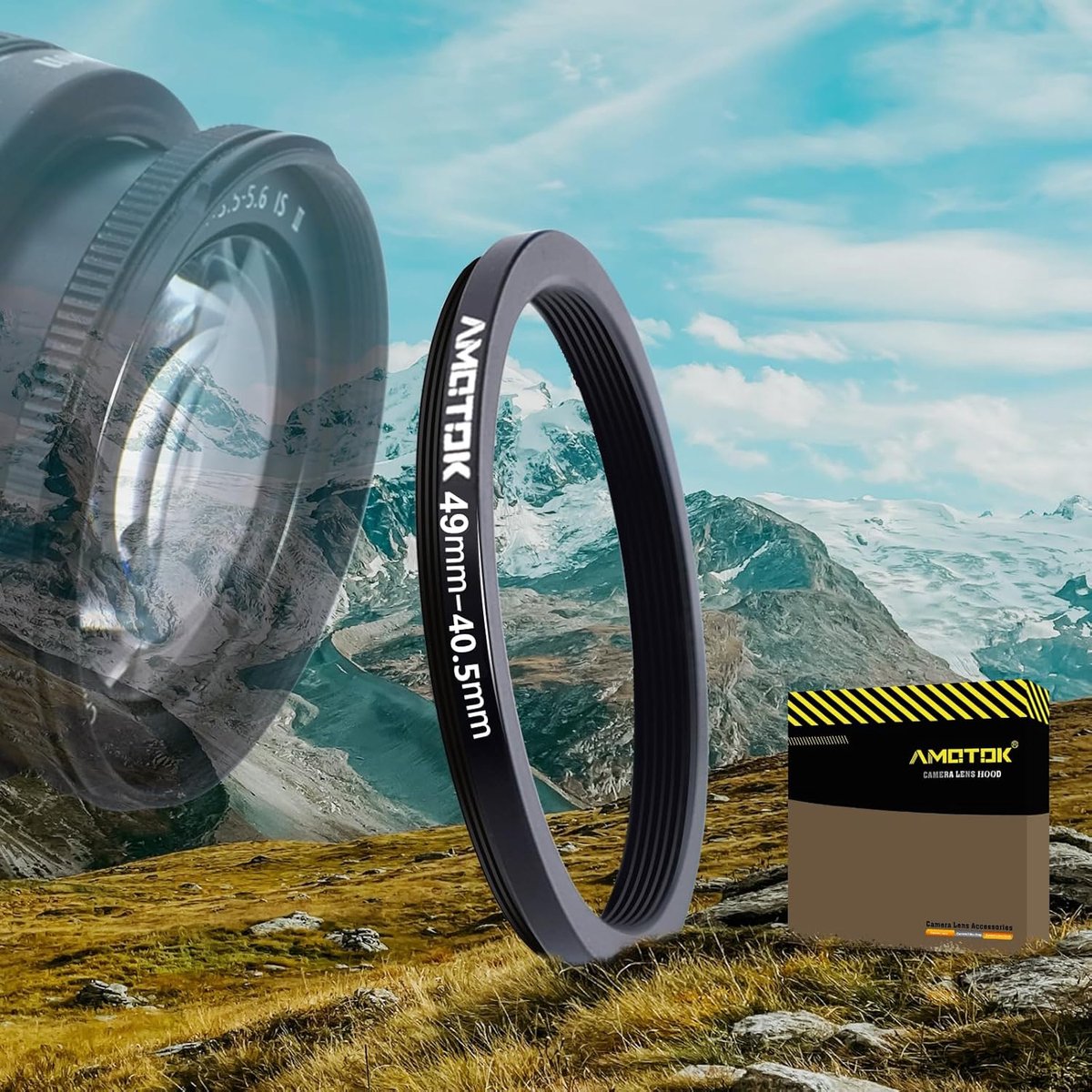 Camera lens adapter 49mm naar 40.5mm - CNC gefreesd aluminium - Corrosiebestendig - Eenvoudig te monteren - ShopVlot