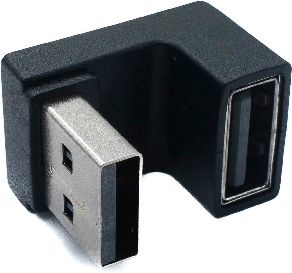 USB 3.0 adapter type A - U-vormige zwart - 180° hoek - ruimtebesparend gebruik - ShopVlot