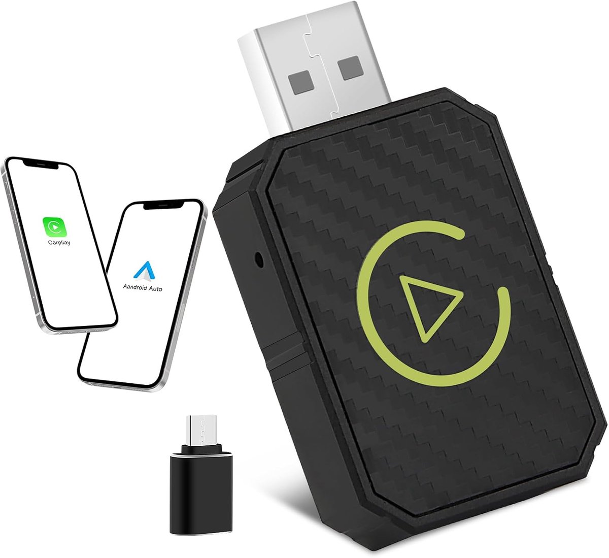 Carplay Wireless Adapter - Draadloze verbinding - Voor iOS 10+ en Android 11+ - Geniet van draadloos rijden - ShopVlot