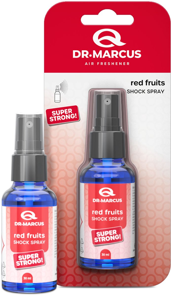 Dr. Marcus – SHOCK SPRAY – Luchtverfrisser met rode vruchten 1 Stuks [DRM07950]