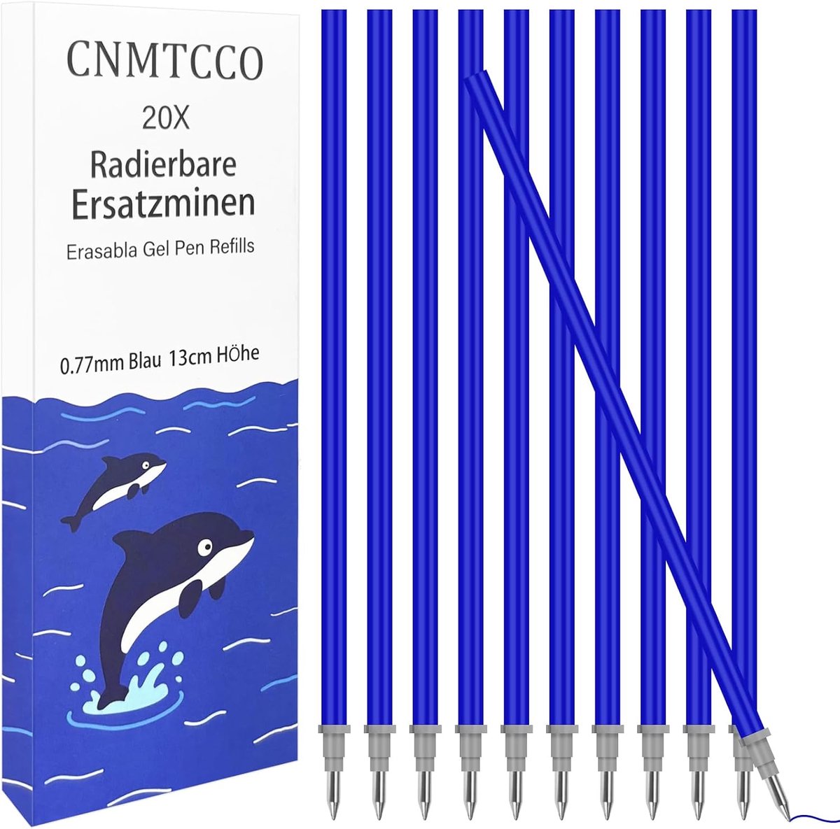 Vulpen navullingen 0.7 mm - blauwe inkt - 20 stuks - ideaal voor netjes schrijven - ShopVlot