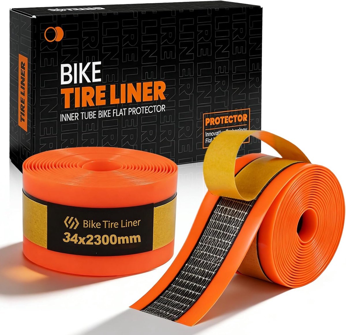Fietsbanden TPU 34 mm x 2300 mm - 1.2 mm Dikte - Sterke bescherming tegen lekke banden - SnelShoppen