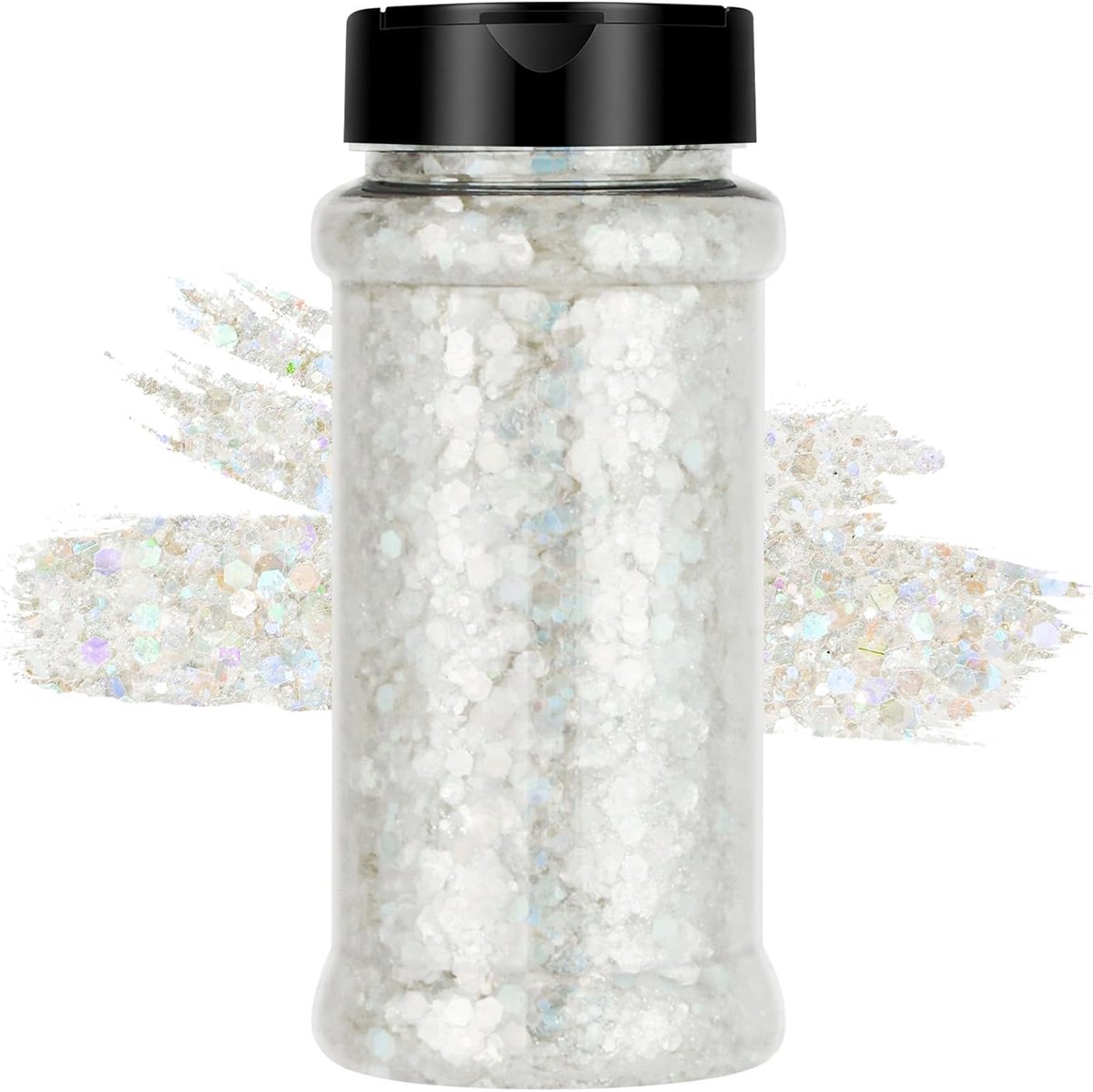 Holografische Sequins 57 g - Dikke Glitter - Laser Wit - Ideaal voor Festivalkleding - SnelShoppen