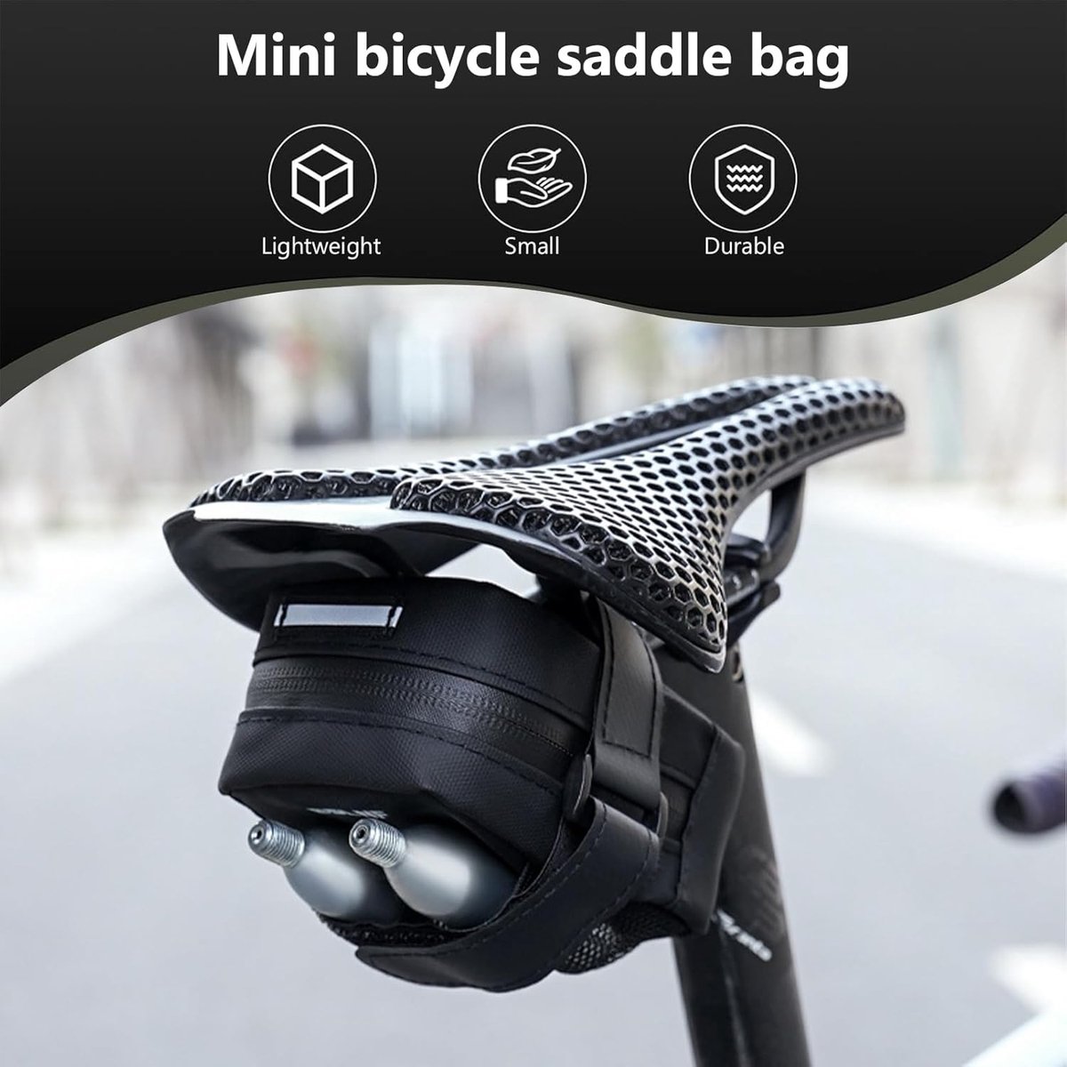 Zadeltas waterdicht - reflecterende strepen - eenvoudig te installeren - ideaal voor mountainbike - SnelShoppen