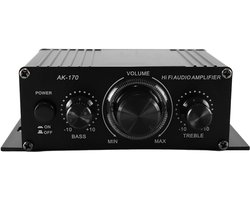 Versterker Home Audio Systeem - Hi-Fi Stereo Dual Channel - Aluminium Behuizing - m-winkel