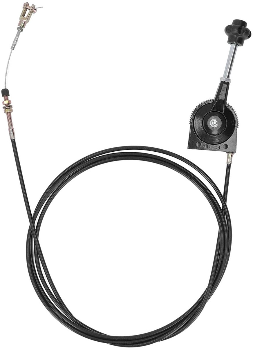 4m Graafmachine Gaskabel excavator throttle cable Compatibel met Handmatige Gaskabel RVS Gasmotorcontroller Handmatige Gaskabel PU-mantel, SS-connector, Snelle Respons Cables del acelerador