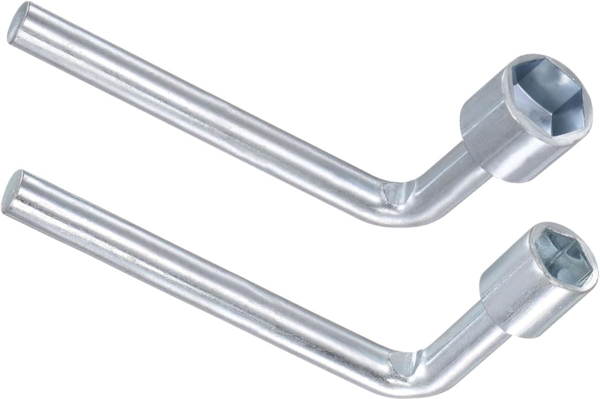Inbussleutel in metrische L-vorm | 10 mm 13 mm | 6-punts hoeksteeksleutel - (toepassingen: voor mechanische reparatiegereedschap), 2 stuks
