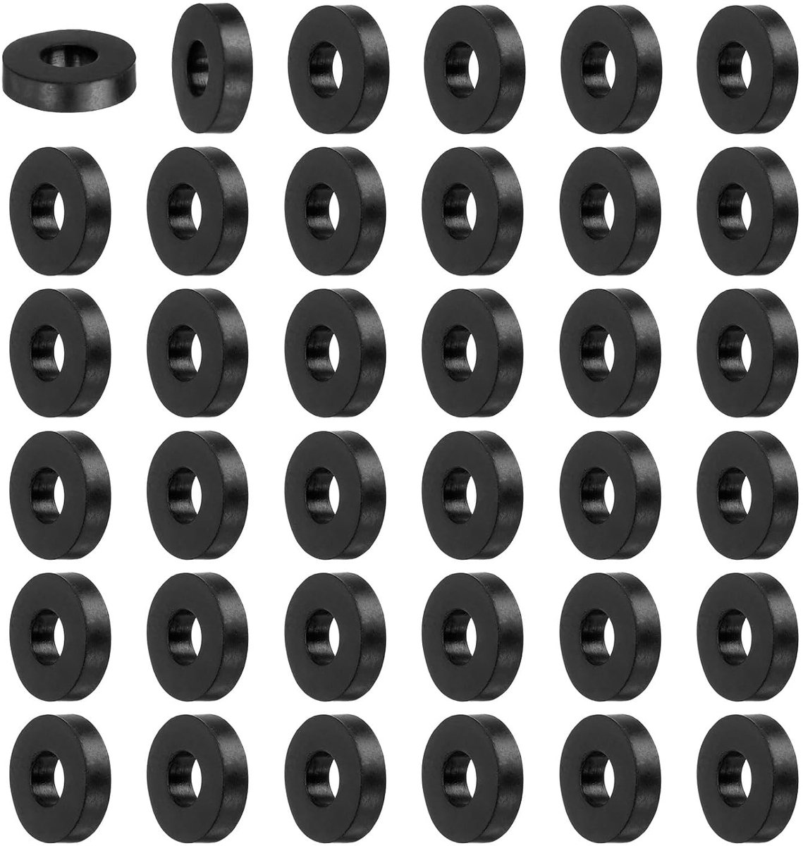 36 Stuks Rubber Onderlegschijven Rubberspacers Afstandhulzen 20mm Buitendiameter 8,5mm Binnendiameter 5mm Dikte Ronde Rubberbussen Dikke Rubberschijven voor Huis Auto Accessoires