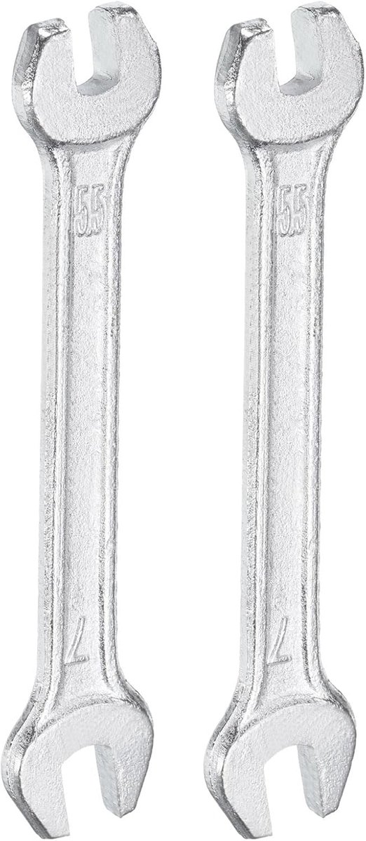 2 stuks 5,5 mm x 7 mm dubbele steeksleutel metrisch 15 graden dikte 4 mm verzonken hoek steeksleutel verzinkte moersleutel voor auto, meubelmontage, huishoudelijke reparaties