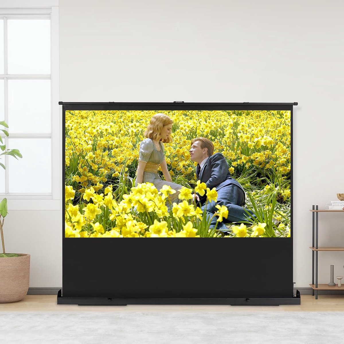Beamerscherm 80 inch - 16:9 - draagbaar canvas - heldere beelden voor thuisbioscoop - SnelShoppen