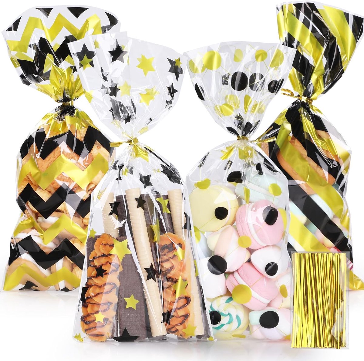 100 stuks snoepzakjes koekjeszakjes cadeau schattig konijntje combinatie cadeauzakje groothandel geschikt voor verjaardagsfeest bruiloft Pasen party