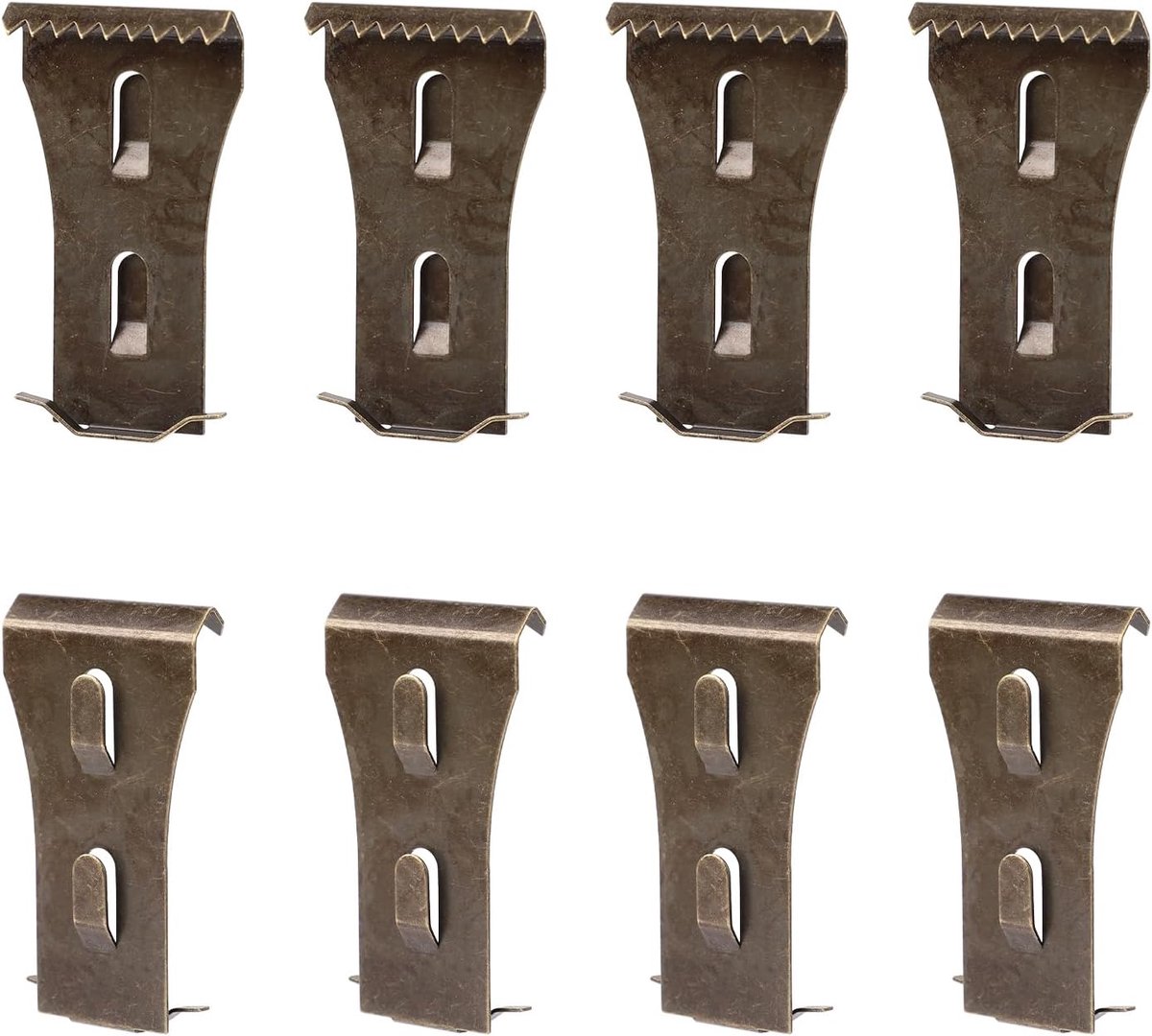 8st Baksteenhangers, Ophangclips, Zware Klemmen Bakstenen Muren voor Buiten Ophanghaken Zonder Boren voor Foto's Lichtslingers Geschikt Bakstenen van 5,6-6,1 cm Hoog (Koperkleur)