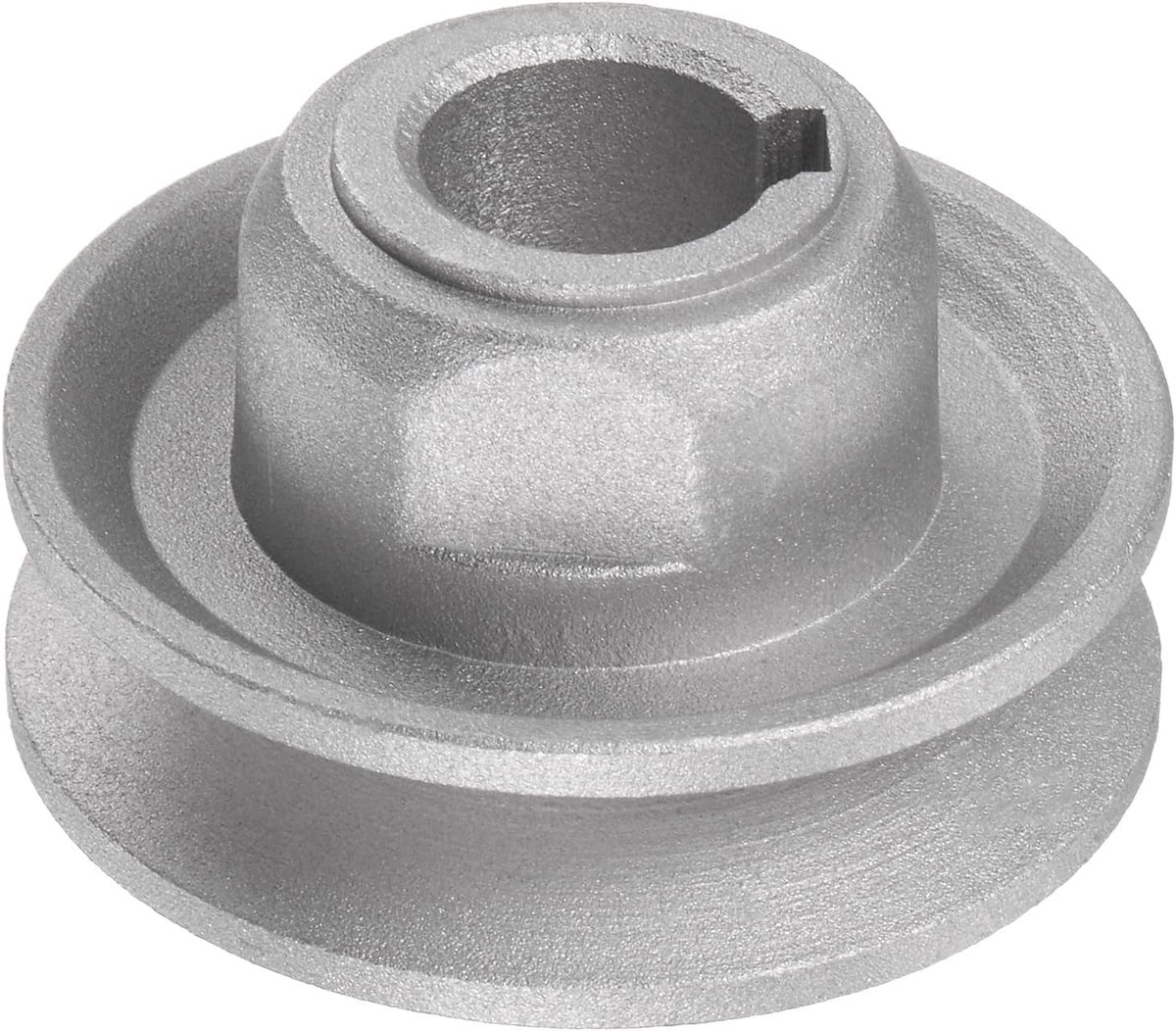 Sourcing map Industriële Naaien Machine Koppeling Motor Katrol 15mm Binnen 50mm Outdoor Dia Aluminium Elektrische Transfer Wiel Katrol