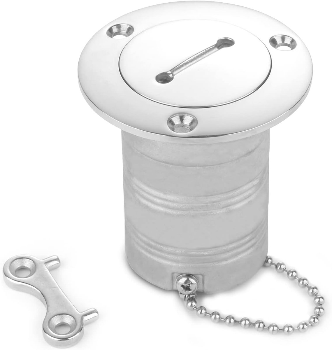 Hardware Tankdop marine dek jacht Gasdop Bootsleutel Stalen Brandstofvulhals SUS316 (50mm 2'')