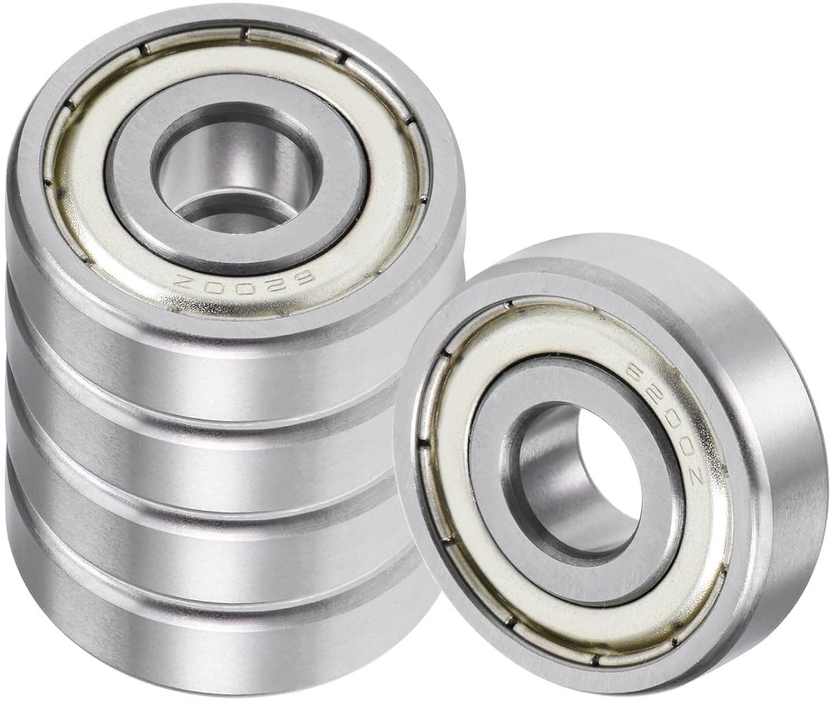 5 stuks kogellagers 6200Zz - [10 x 30 x 9 mm] diepe kogellagers met dubbele afdichting van chroomstaal voor toepassingen op machines en industriële apparaten