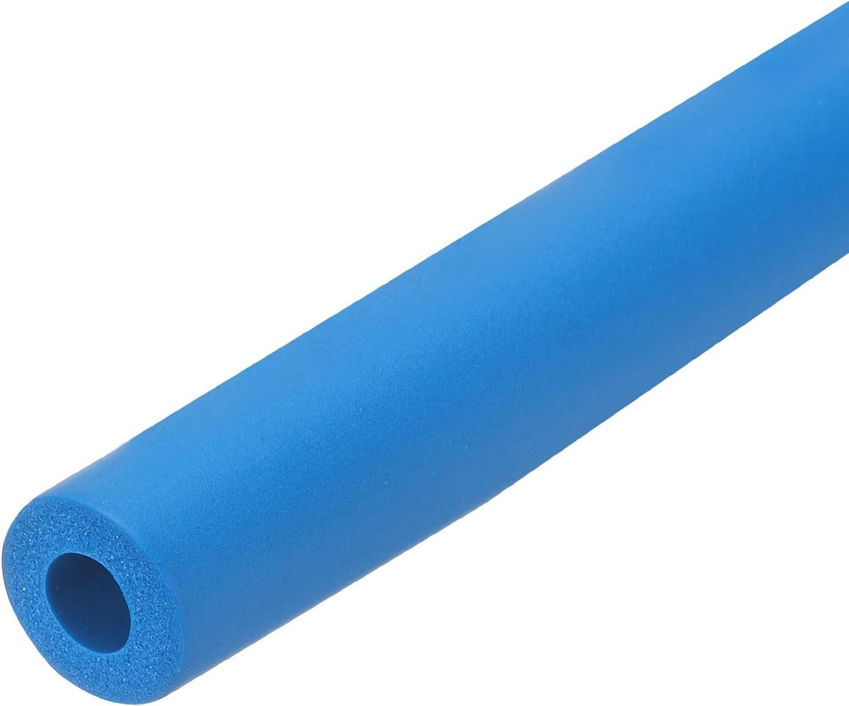 Schuim-isolatiebuis voor isolatiebuizen isolatie buis 10 mm (3/8") ID 20 mm OD 20 inch warmte-opslag voor greephouder, blauw