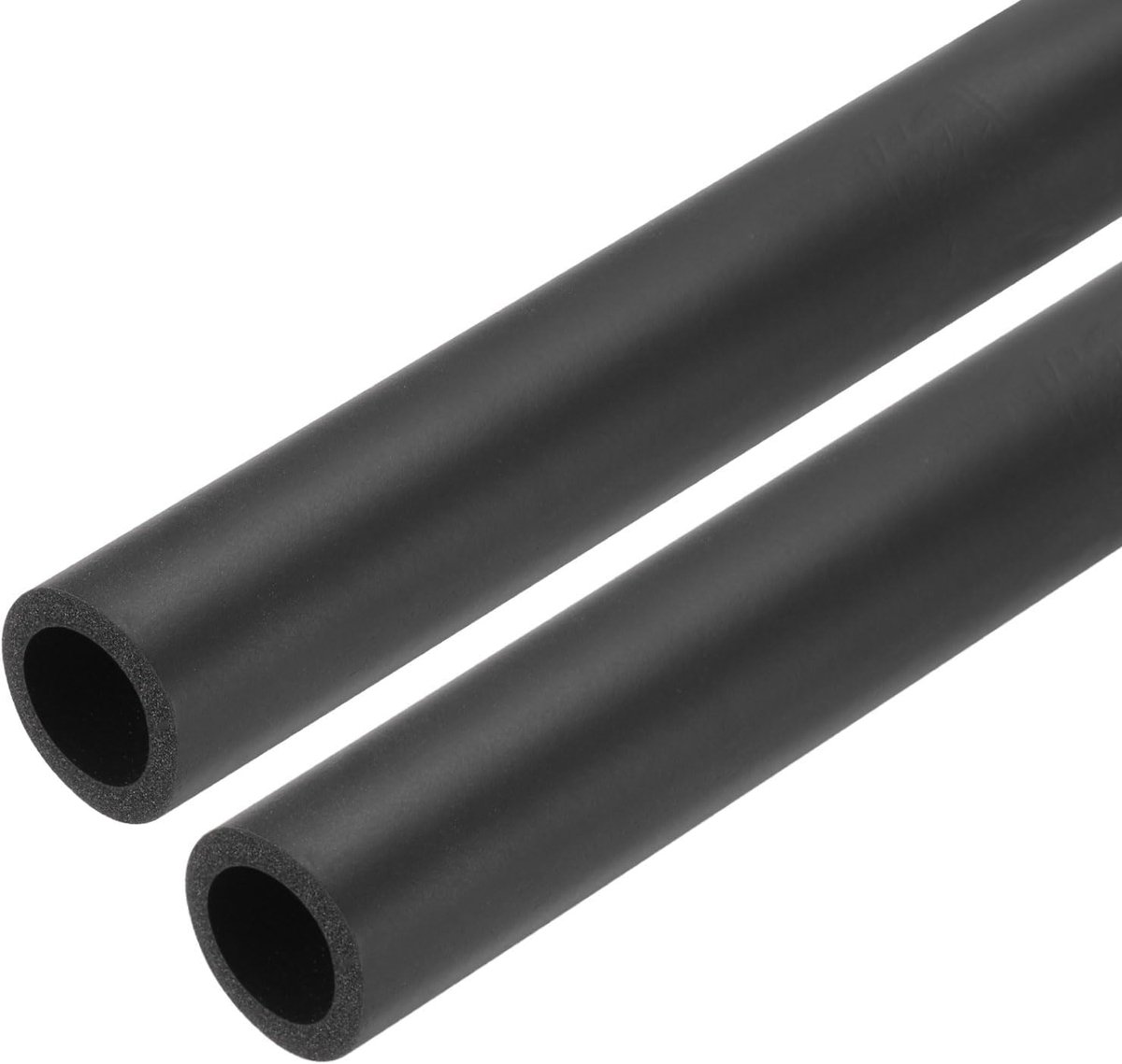 Buisisolatieschuimbuis, isolatie, 18 mm, ID, 30 mm, OD, 61 cm, warmtebescherming voor vorstbescherming, handgreep, zwart, 2 stuks