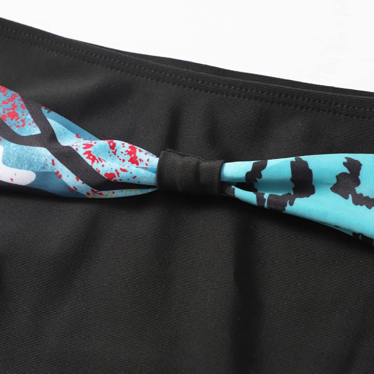 Badpak voor dames, push-up bikini, V-hals, badpak, houder, gevoerde beha, oversized, bikini met print, tweedelig, hoge taille, Braziliaanse driehoek, verstelbaar