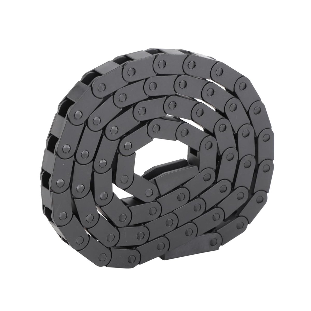 7 X 7 Mm Kabelbaan Zwart Brugtype Nylon Energiesleepketting voor 3D-printer CNC-machinegereedschap