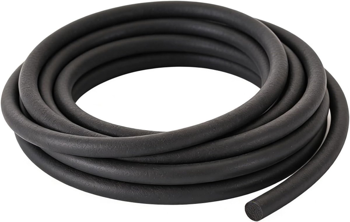 koord voor voegen, 5 meter, diameter 7 mm, EPDM, rond koord, voegvulprofiel, voegafdichting, voegenafdichting voor de afdichting van deuren en ramen, muren en plafonds