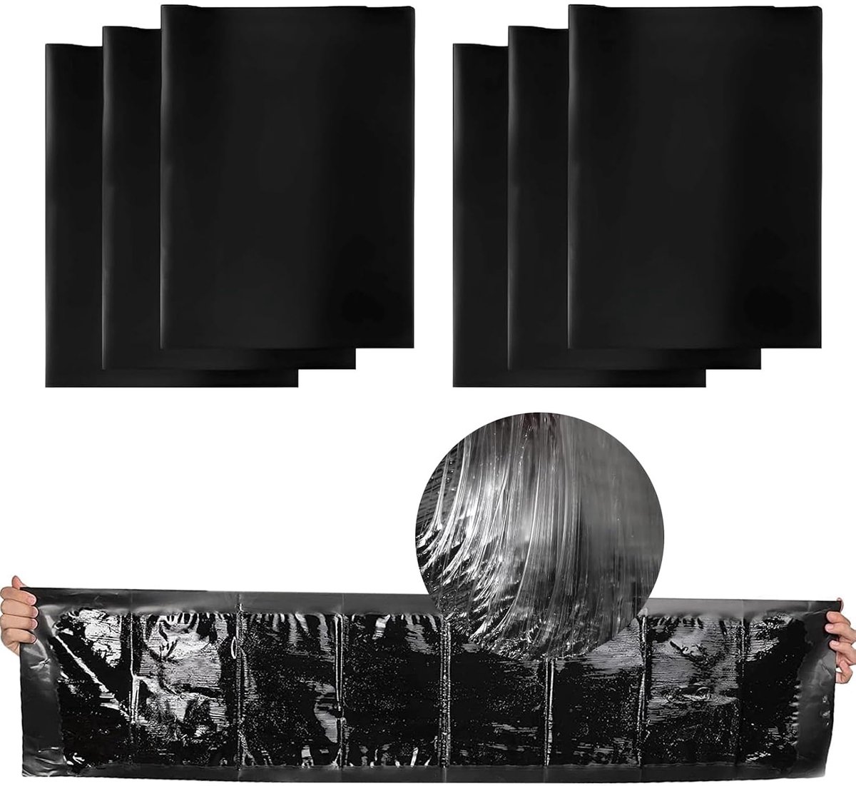 120 cm x 28 cm extra sterk plakband, 6 stuks plakband, extra sterk, voor keuken, woonkamer, bergruimte.