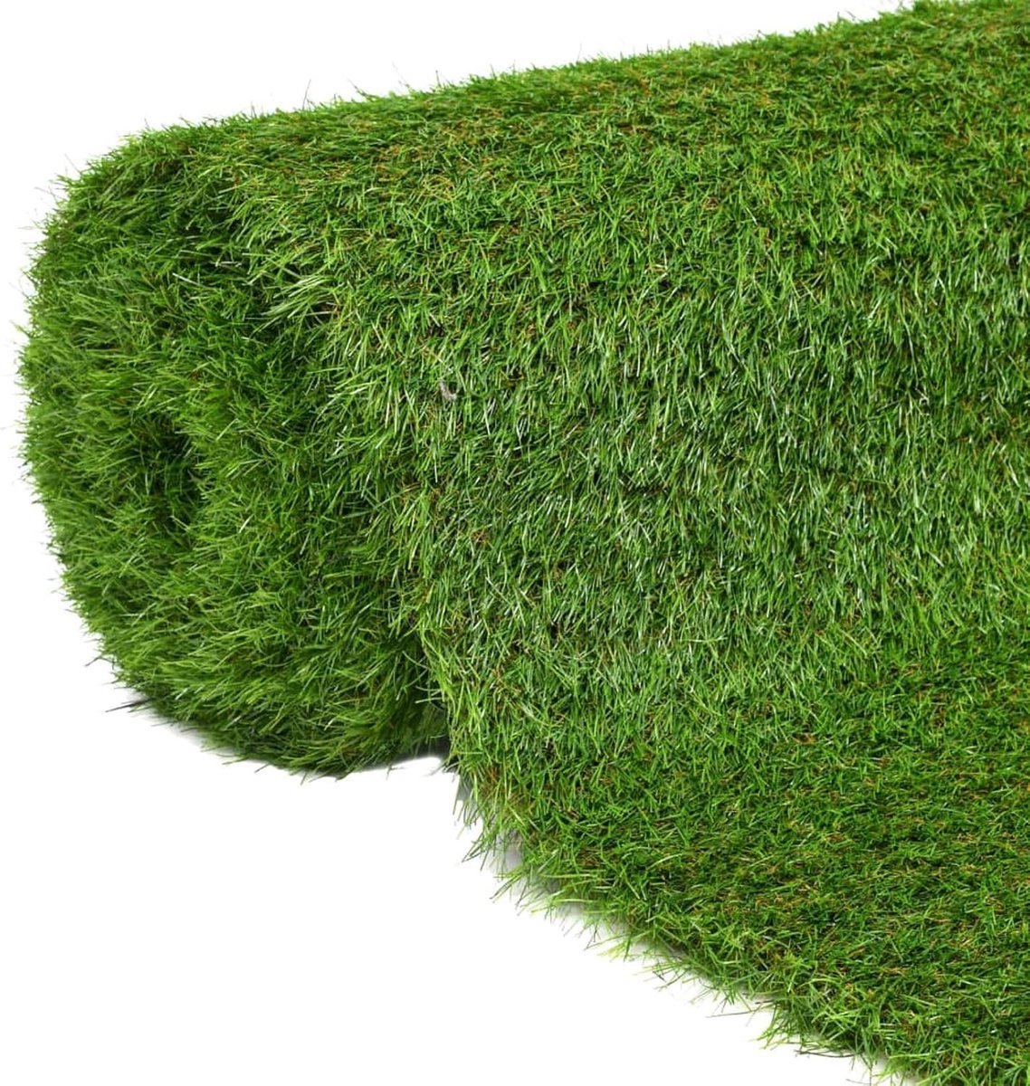 Kunstgras 1 x 15 m/40 mm groen, kunstgras voor zwembad, gazon voor buiten, vloermatten en deurmat voor honden, kunstgras