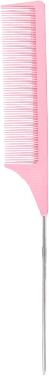 Kammen, Puntige Staartkam, Stalen Pijlstaartkam Kapperszaak Rattenstaartkammen Fijn Kappershulpmiddel voor Vrouwen Haarstyling (Roze)