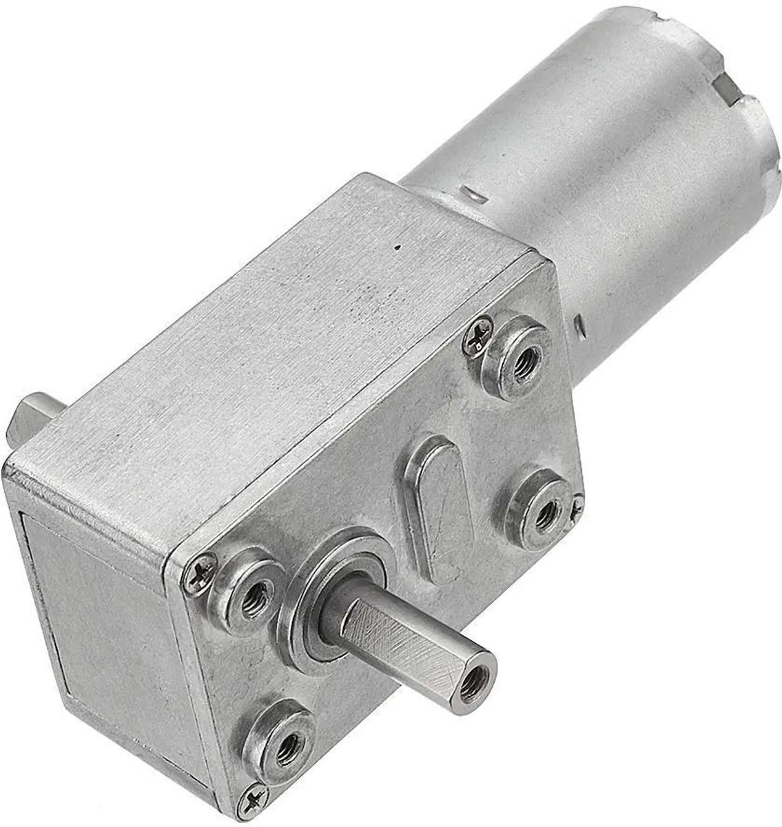 JGY-370 DC 12 V 150 rpm dubbele as wormwielmotor zelfborgende reductiemotor