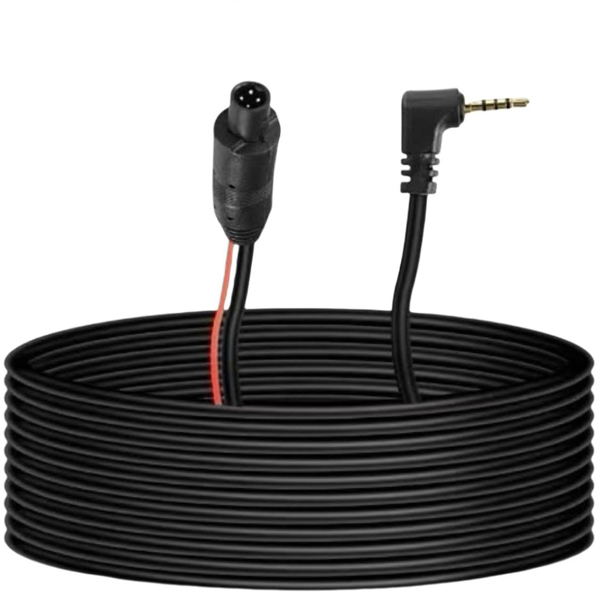 4-pins dashcam-kabel voor achteruitrijcamera, 4-pins stekker op 2,5 mm stekker, dashcam achteruitrijcamera, verlengkabel, reservekabel, 9,5 m lang, auto dashcam achteruitrijcamerakabel