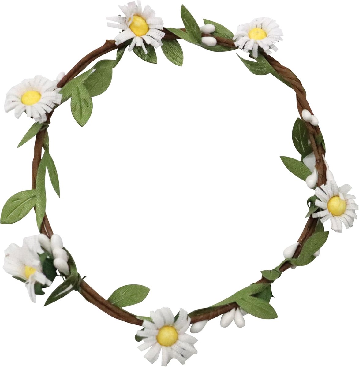 Ceremony Bloemenkrans voor honden, bloemen voor honden, krans voor huisdieren, bloemenkrans voor bruiloft, M/18 cm