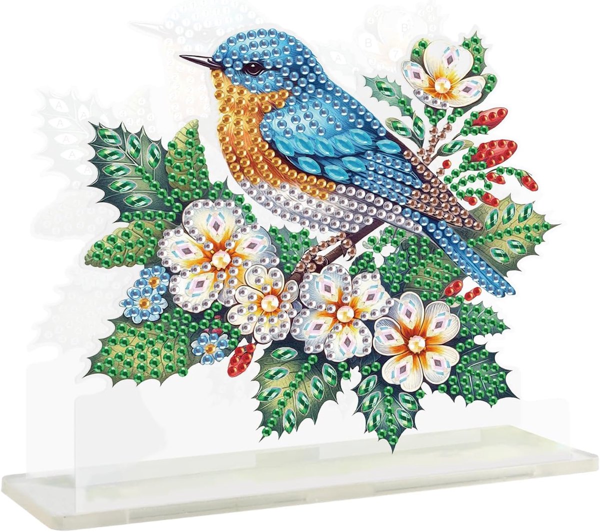 Diamond Painting Servethouder acryl 14,5 x 14,5 cm 5D diamond painting servetstandaard DIY servetdispenser servetten frame voor hotel restaurant café housewarmingsgeschenk vogel