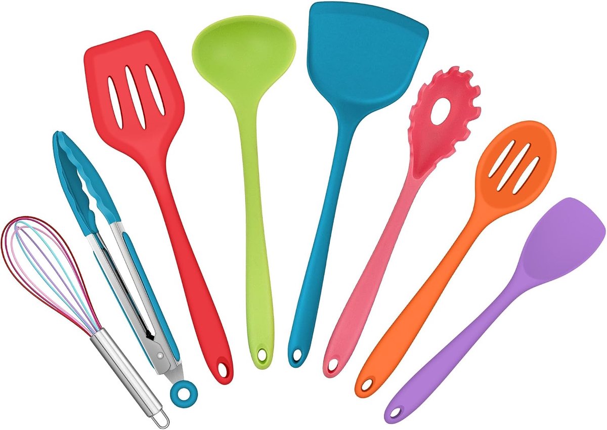 8 stuks keukenhulpjes set (8, kleurrijk)
