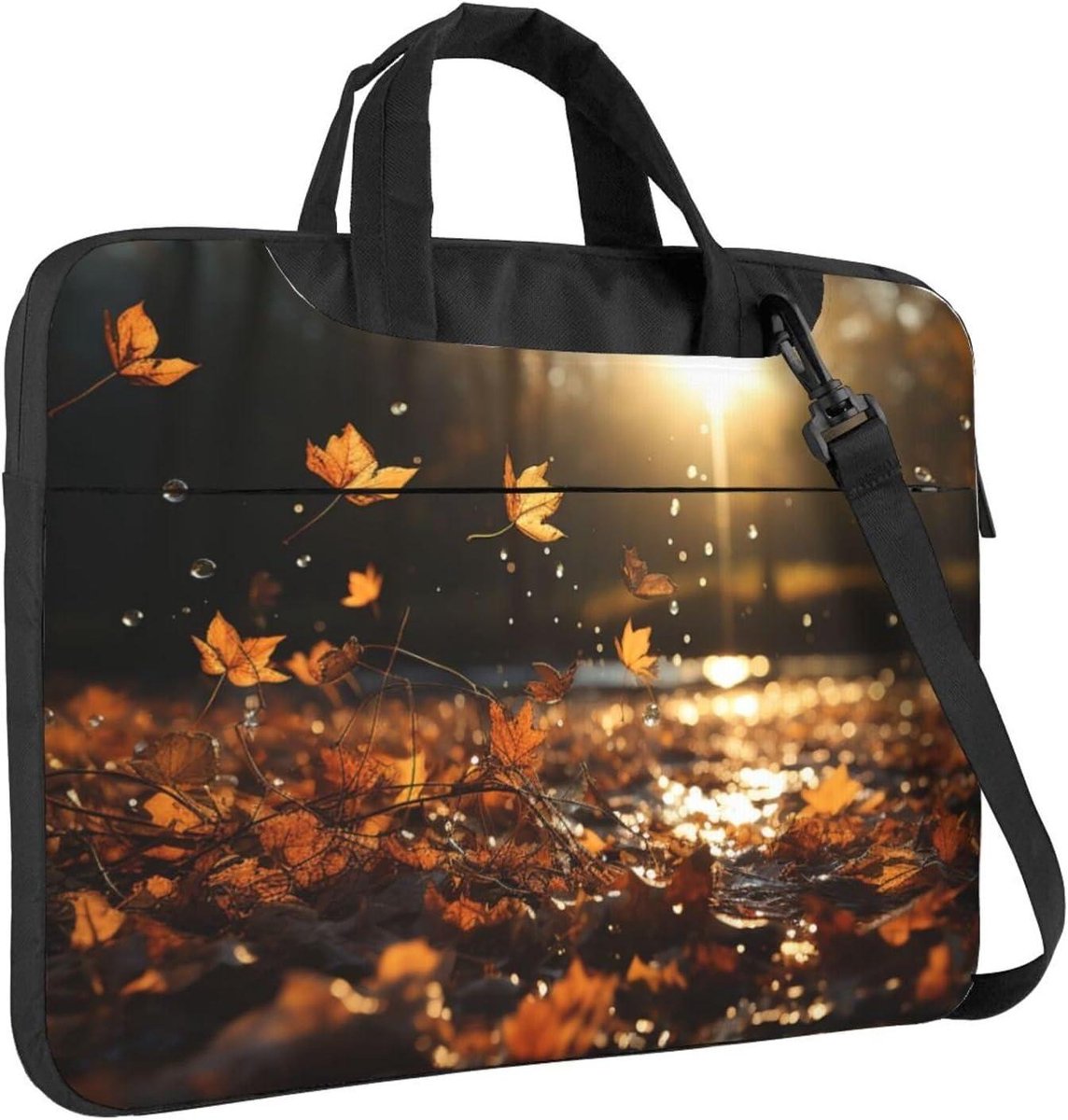 Laptop Tas - Schoudertas Messenger - Zakelijk Vervoer - Schokbestendig Ontwerp - 40 cm Breed - Zwart