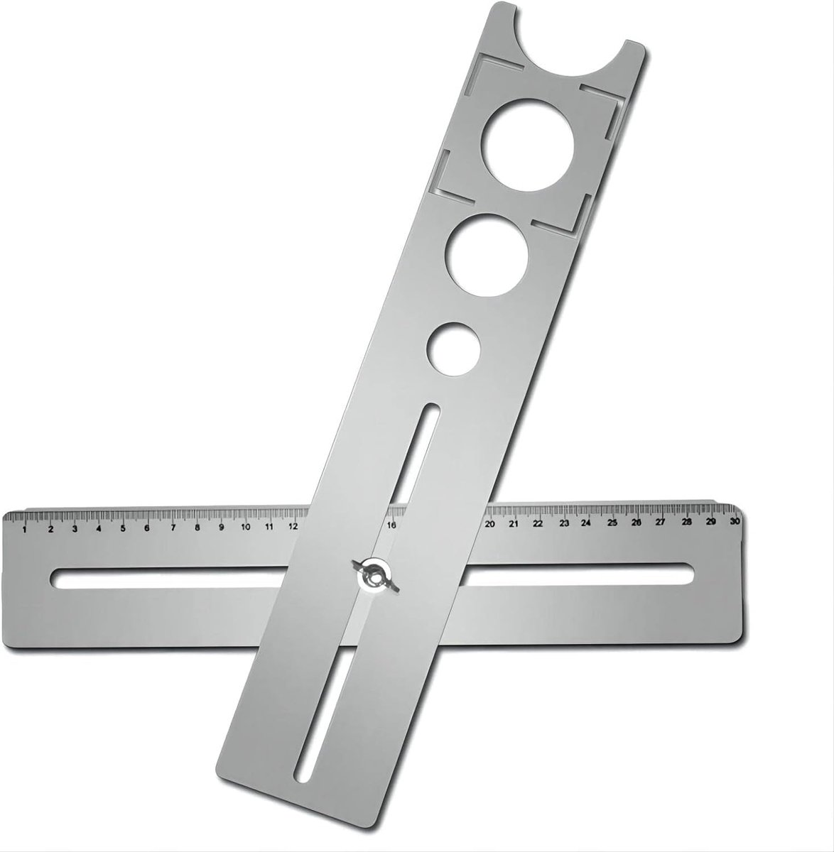 tegel gat locator, universele richting Jig nauwkeurige boorgat, 360 graden aanpassing gat locator, roestvrij staal ponsen meten DIY marmer ponsen tool