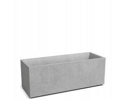 Grijze Plantenbak Sydney 100cm - Steenlook, UV- & Vorstbestendig