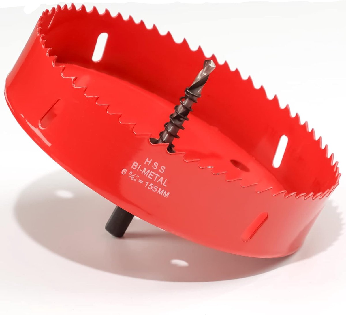 Holesaw 155 mm - HSS M42 Bi-Metaal - Hex Shank - Ideaal voor Hout en Metaal - ShopVlot
