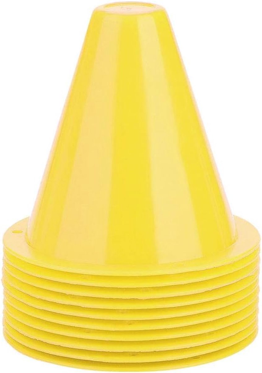 Marker Cones - 10 Stuks - Plastic Marker - Voor Training en Sport - ShopVlot