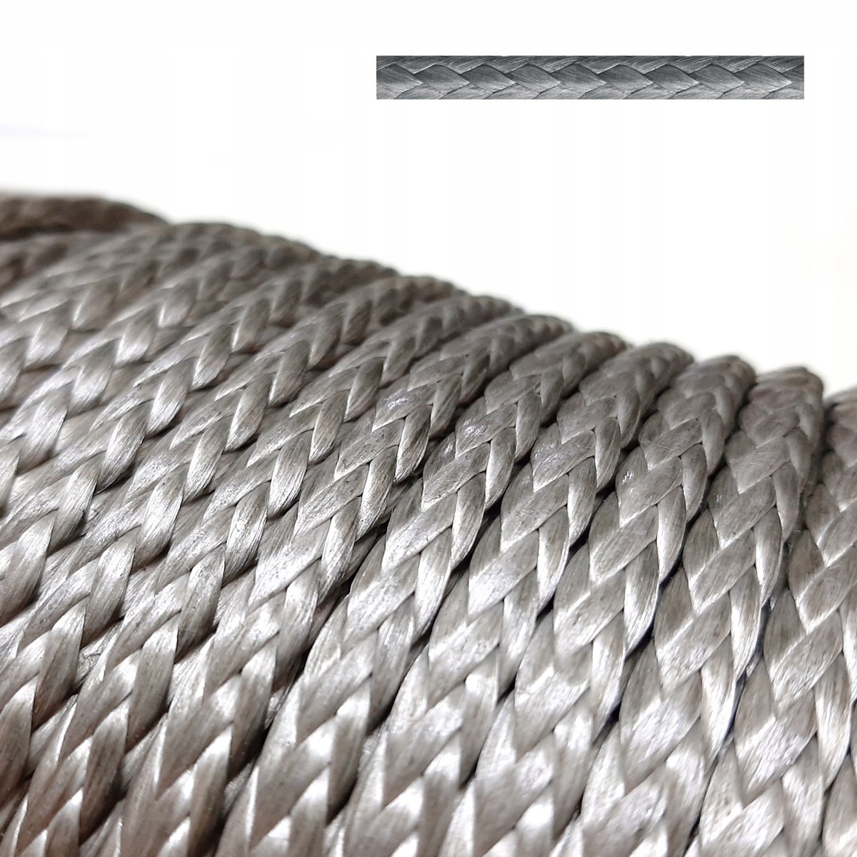 Merkloos Dyneema HMPE-touw - 7 mm, sterkte 45 kN