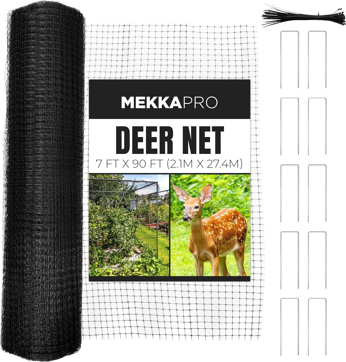 Hertennet 7 x 90 ft - 40 g/m² Polypropeen - Duurzaam en Weerbestendig - Bescherming voor Planten - ShopVlot