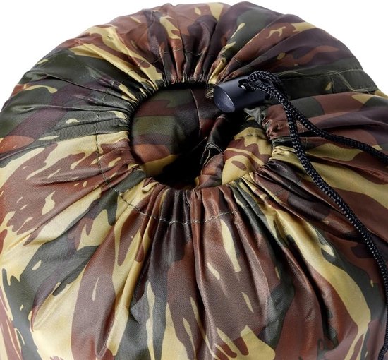 Mummieslaapzak - Kampeerslaapzak Volwassenen - Outdoor Avonturen - Waterdicht Vochtbestendig - 208 x 72 cm - Camouflage — afbeelding 3