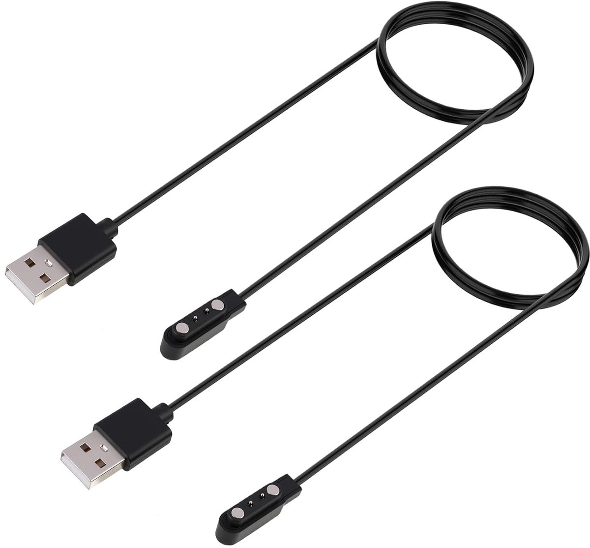 Smartwatch Oplaadkabel - 2-Pin - Magnetisch - Ideaal als vervanging of extra kabel - ShopVlot