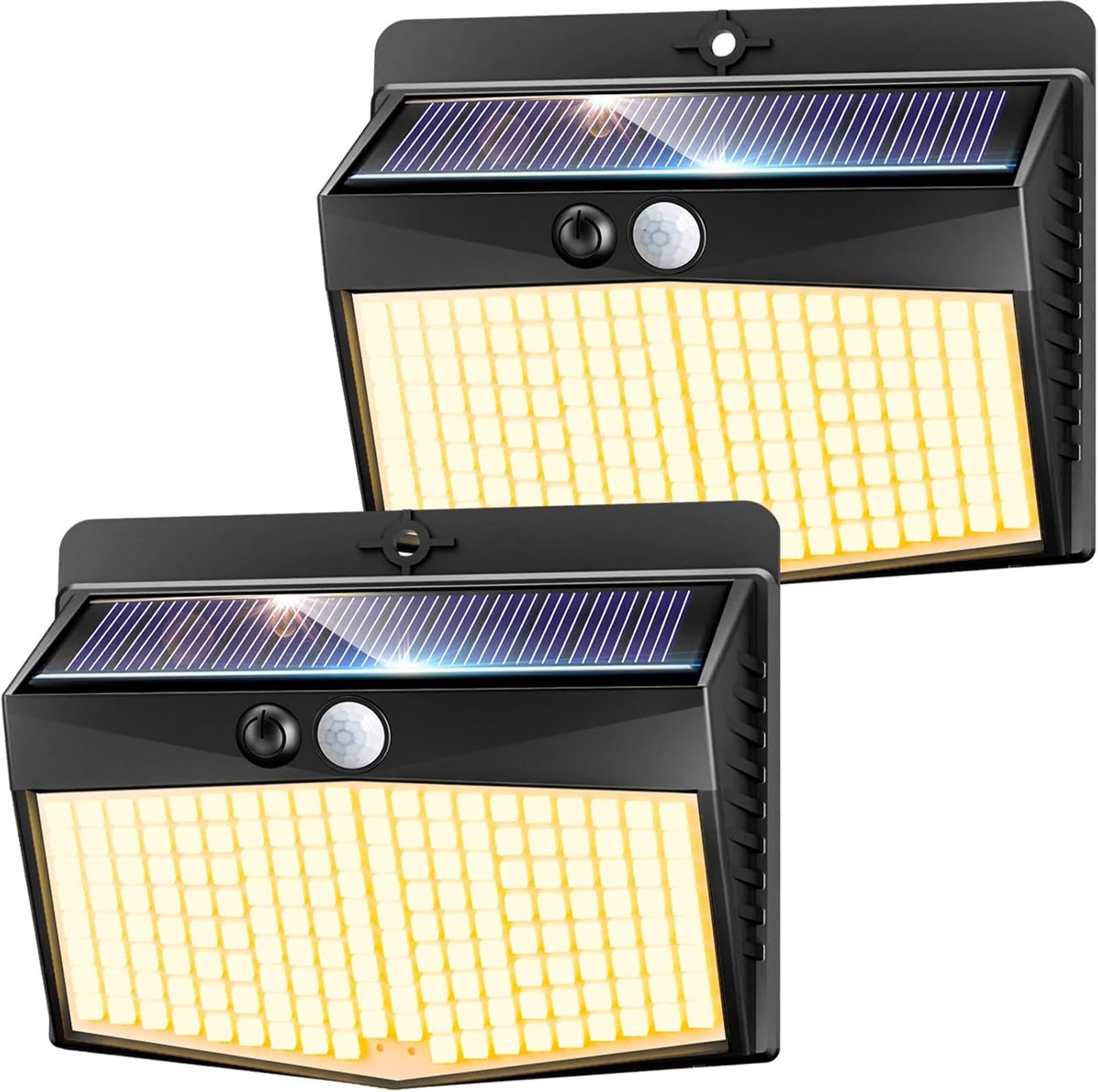 Solar lamp buiten met bewegingssensor - 168 LED - 3 modi - ideaal voor tuin en oprit - ShopVlot