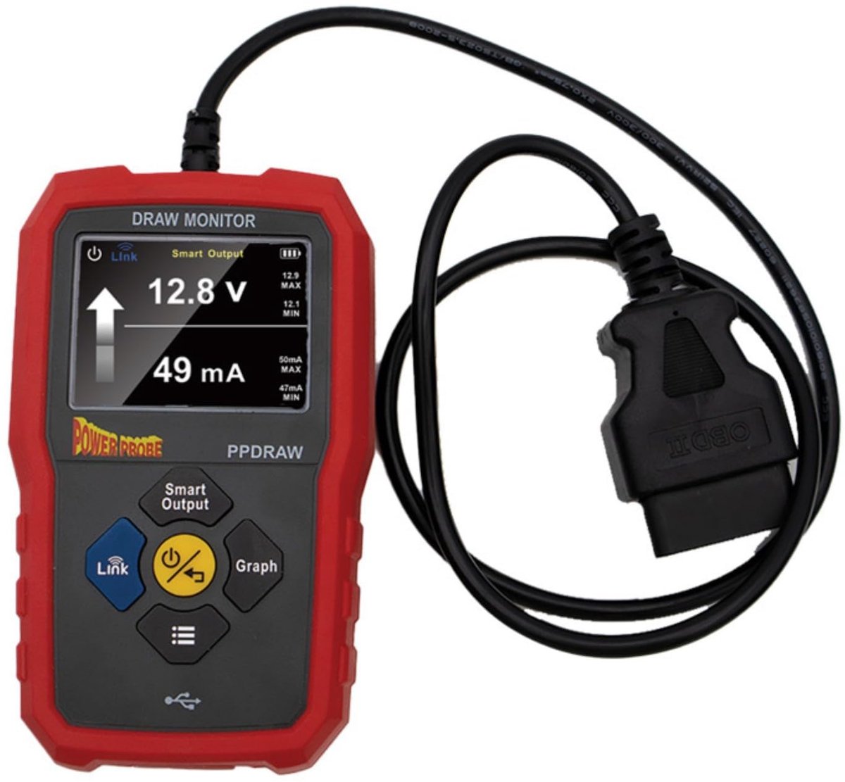Auto batterij spanningsmonitor - OBDII aansluiting - grafische weergave - nauwkeurige diagnose - ShopVlot