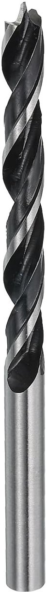 Brad-bits 6,2 mm (1/4 inch), diameter rechte schacht, rond, metrisch, boordiepte, spiraalboor voor houtbewerking, kunststof, rubber